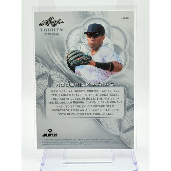 2024 Leaf Trinity Baseball Roderick Arias Bronze Border 18/49 New York Yankees - Picture 2 of 2